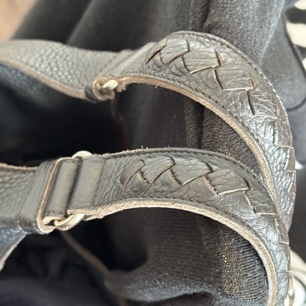 AUTHENTIC Bottega Veneta Black Intrecciato Leather mini tote shoulder hobo bag - Picture 4 of 16